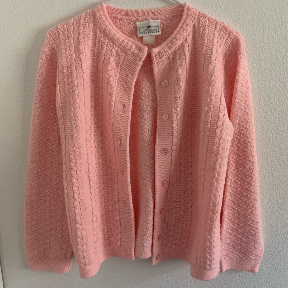 Baby pink cardigan